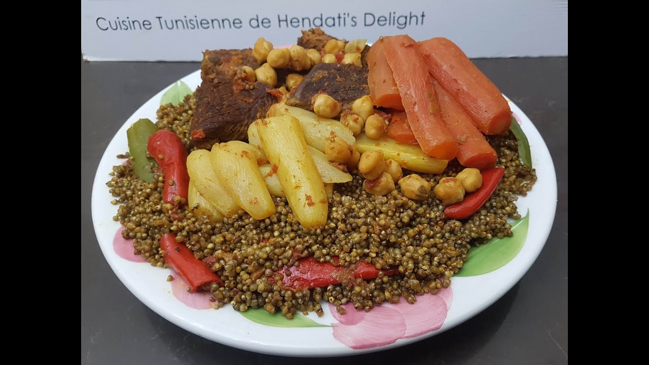 Sorgho cuit à la vapeur recette sans gluten  درع مفوّر وصفة بدون قلوتان