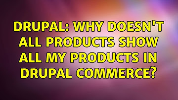 Drupal: Why doesn