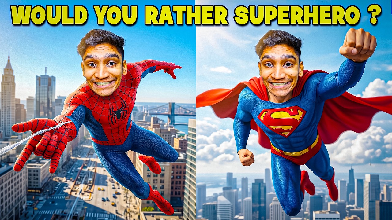 Would You Rather Be SPIDER-MAN or Be SUPERMAN !! 🦸🕸️ | Roblox