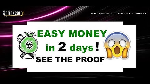 shrinkearn payment proof PAYING link shortener earn MONEY on short links June 2020 perfect for noobs