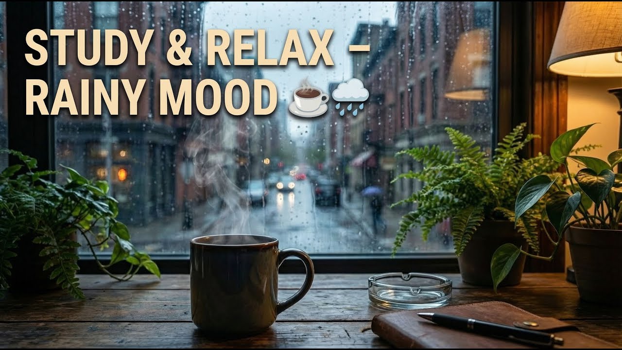 Study & Relax Playlist – Rainy Mood ☕ 🌧️