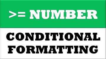 Greater than equal number | Conditional Formatting using formula in MS Excel 2016