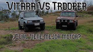 Comparación Suzuki Vitara Clásico vs Isuzu Trooper Clásico, malos motores?(Aceite y Alcohol)