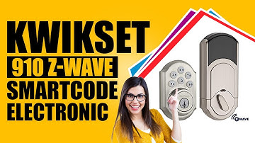 Kwikset 910 Z-Wave SmartCode Electronic Touchpad Deadbolt, Works with Alexa via SmartThings *
