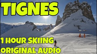 Tignes / Val D'Isère - 1 hour skiiing with natural audio