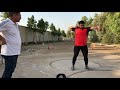 جانب من تدريبات لاعب منتخب الشباب العراقي رمي ثقل ابراهيم خليل