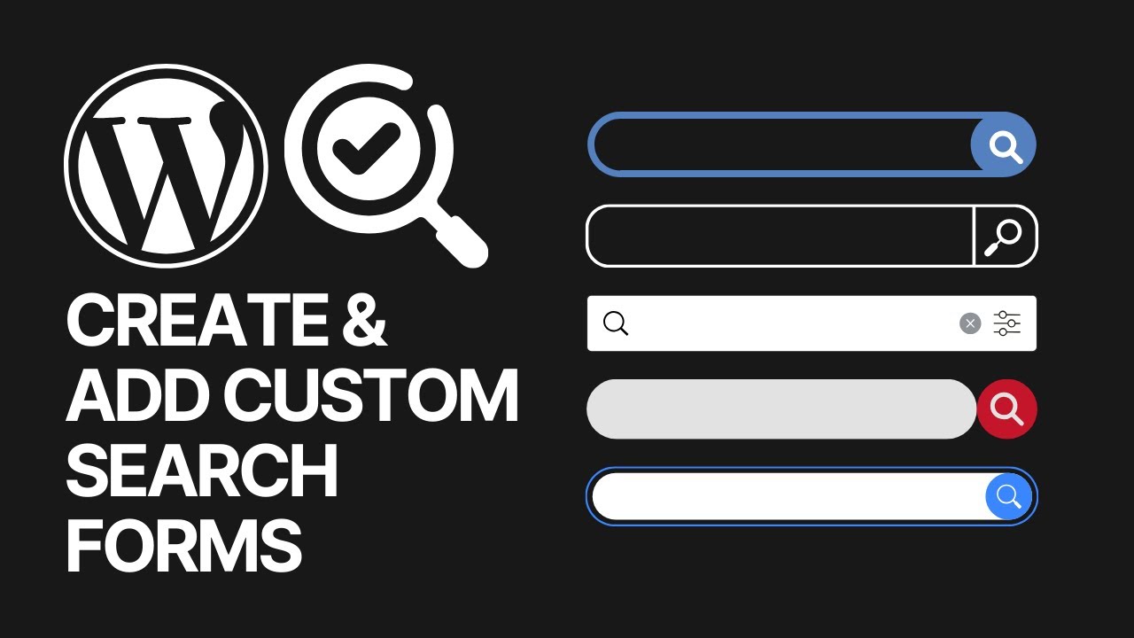 How To Create & Add Custom Search Forms in WordPress Websites FOR FREE ...