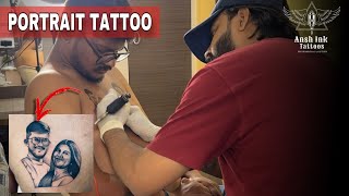 Portrait Tattoo|Face Portrait Tattoo |Realistic Tattoo|Forearm Tattoo|Chest Tattoo|Tattoo Timelapse