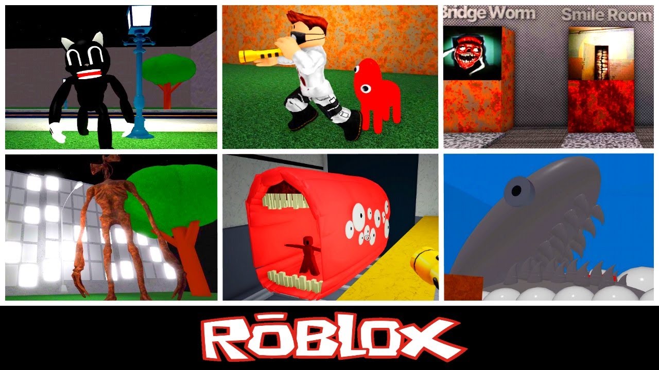 Cartoon cat, Smile room Train eater & More (Trevor Creatures NEW By SlySainedYII) Roblox