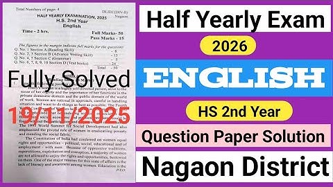 half yearly exam 2025 class 12 english question paper solution|class 12 half yearly exam 2025english
