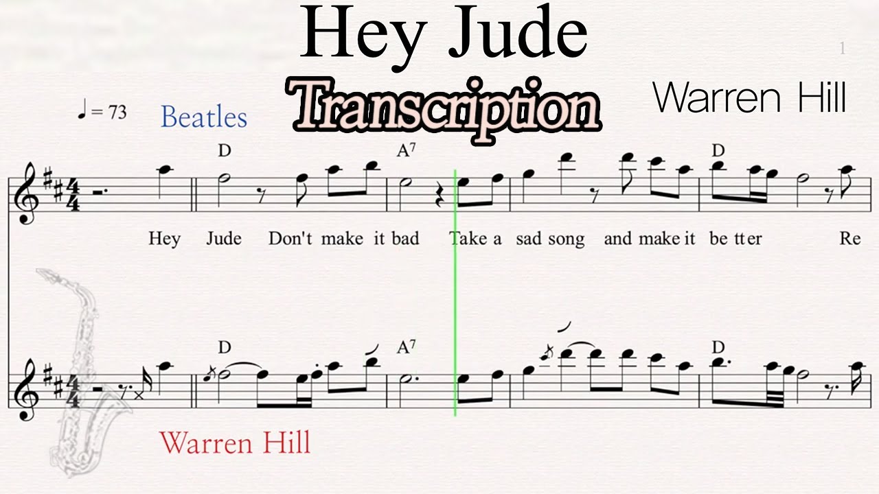 Warren Hill - Hey Jude (Transcription)
