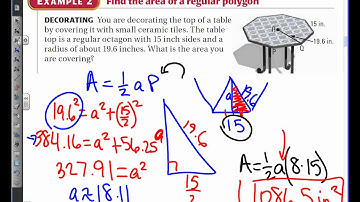11 6 Areas of Regular Polygons