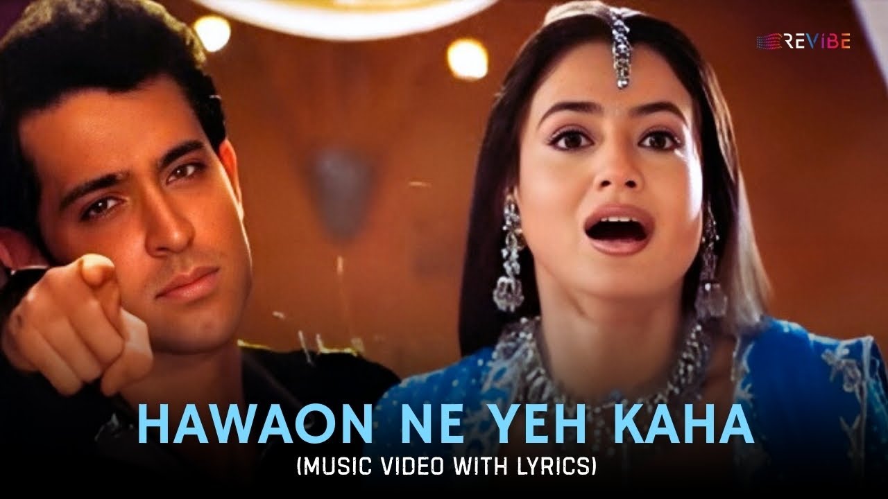 Hawaon Ne Yeh Kaha (Lyrical Video) | Udit Narayan | Hrithik Roshan | Ameesha Patel