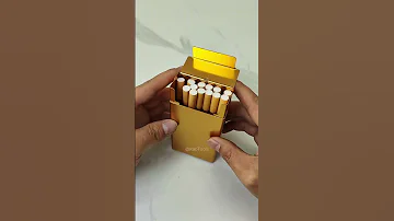 I Will Use This Metal Cigarette Box To Pack Cigarettes In The Future Tricks Tips Tutorials Craf 