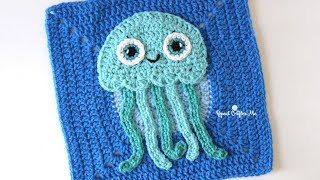 Crochet Jellyfish - Under the Sea CAL Square 3