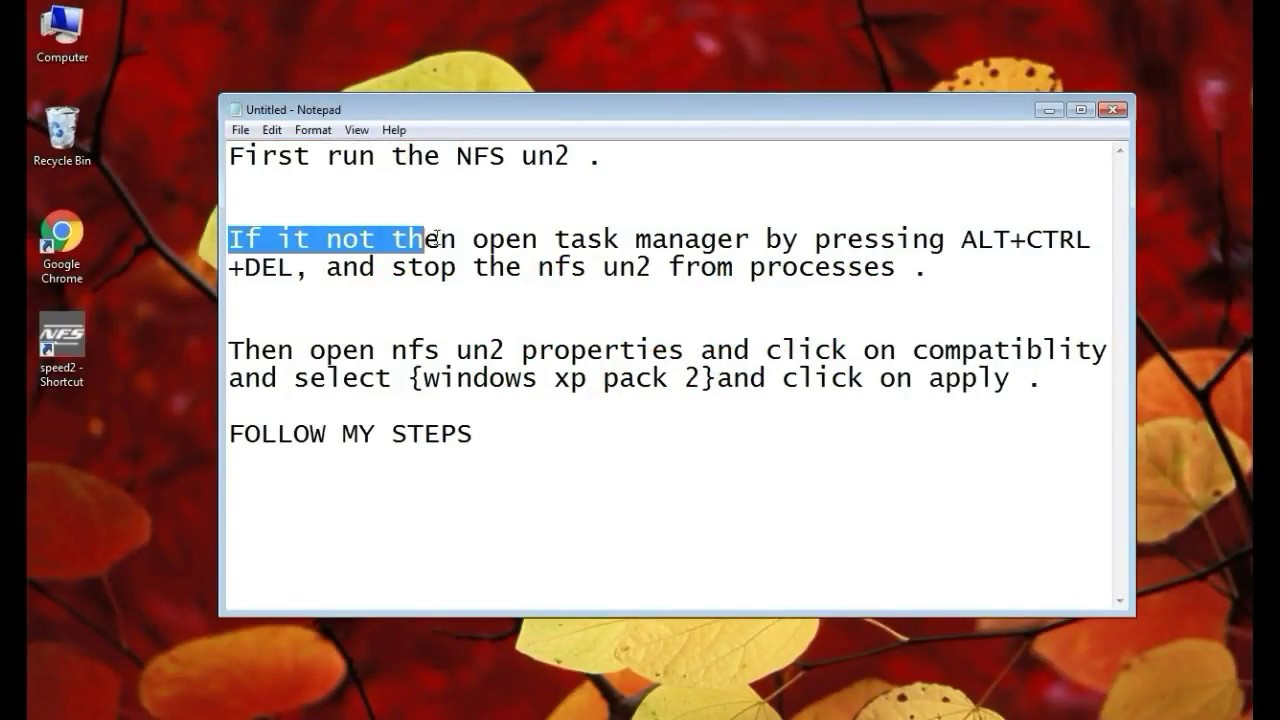 Nfs un2 not working or not Opening problem solved - YouTube
