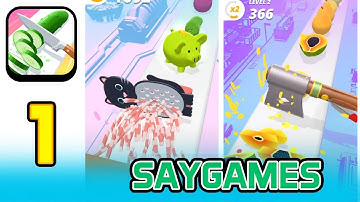 Perfect Slices - Gameplay Walkthrough Part 1 New Release  (by SayGames) (iOS, Android) Hyper Casual