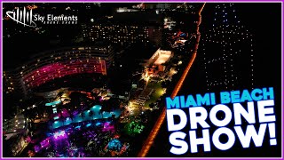 The Fontainebleau Miami Beach Drone Show F1 2022 | Sky Elements Drones