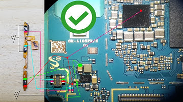 مسار مفتاح باور سامسونج Samsung A10 A105F Power Key Solution Jumper Ways