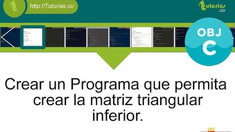 POO + arrays + Objective C (crear matriz triangular inferior)