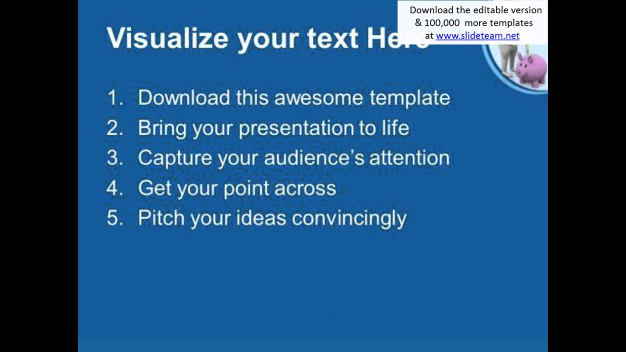 Come To Save Money For Future Powerpoint Templates Ppt Backgrounds For 
