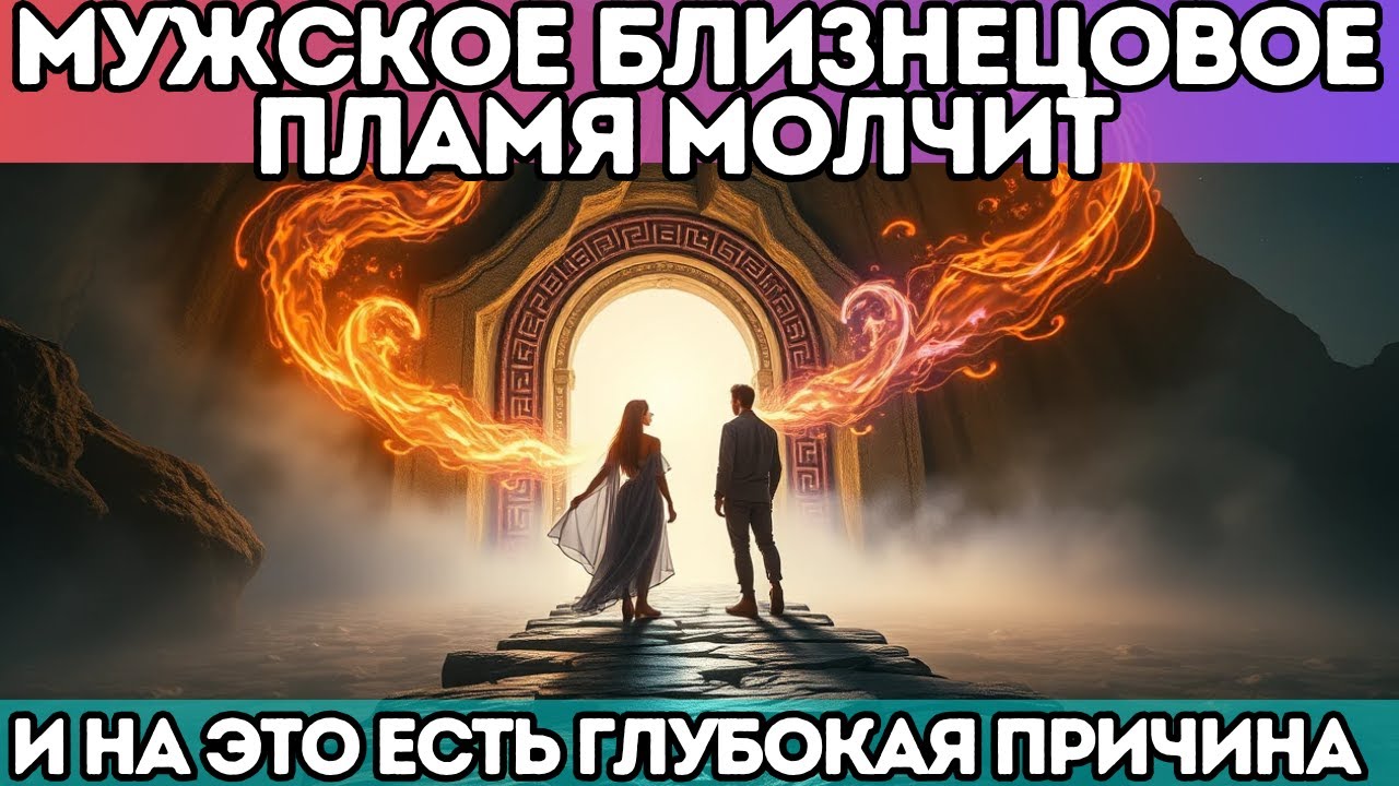 🔥 МУЖСКОЕ БЛИЗНЕЦОВОЕ ПЛАМЯ МОЛЧИТ — И НА ЭТО ЕСТЬ ГЛУБОКАЯ ПРИЧИНА