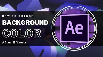 After Effects - How To Change Background Color