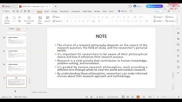 Research Philosophies