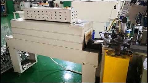 small round can horizontal curling lining machine with oven