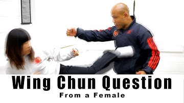 wing chun Training -  from a female: How to block a hook. Q2