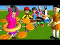 Scary Teacher 3D vs Squid Game Swing Wheel Wooden Ring Hard Level Max 5 Times Challenge