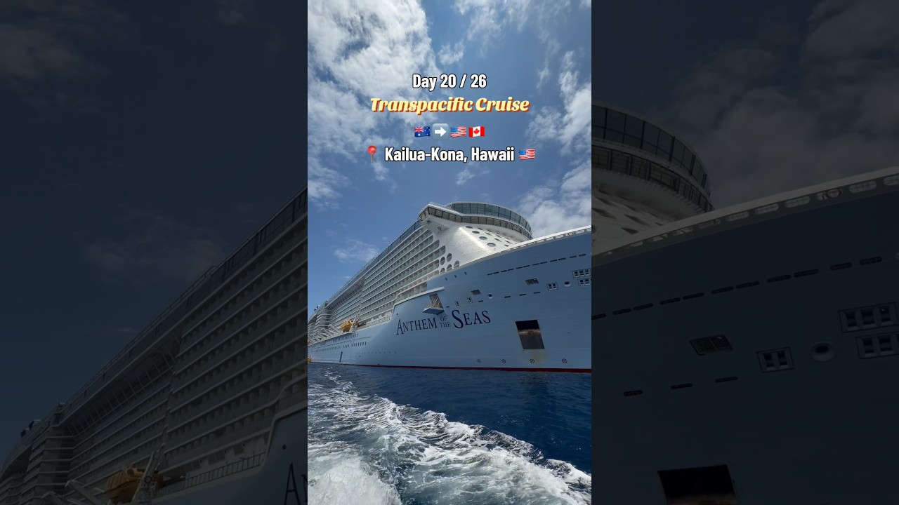 Day 20 / 26 night Transpacific Cruise!! Our second day in Kailua-Kona, Hawaii 🌺 #kailuakona #cruise