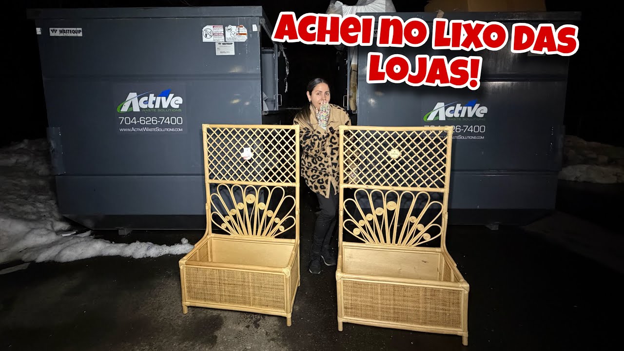 Achei coisas no lixo das lojas dos Estados Unidos!🇺🇸