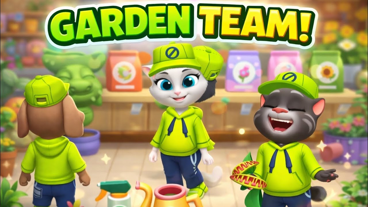 GARDEN TEAM! 😁 My Talking Tom Friends 2 gameplay New Update 