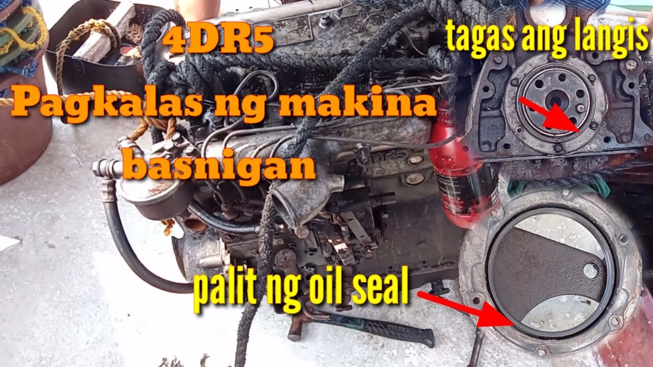 pagkalas ng makina 4dr5.palit lang ng oil seal || kataktak tv May 31,2021