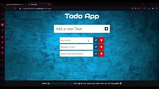 ToDo-App with HTML-CSS-JavaScript | Internships | Let'sGrowMore Internship | Web Dev Internship