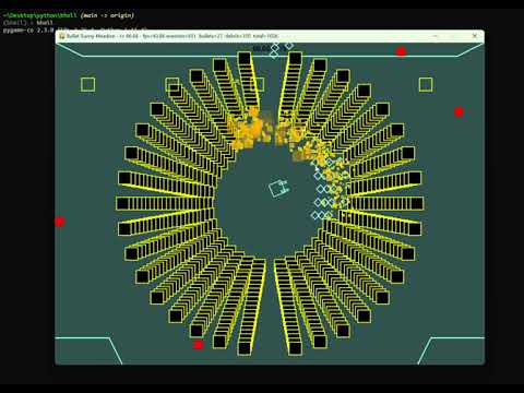 Python + pygame-ce Bullet Hell PoC 2023 07 18