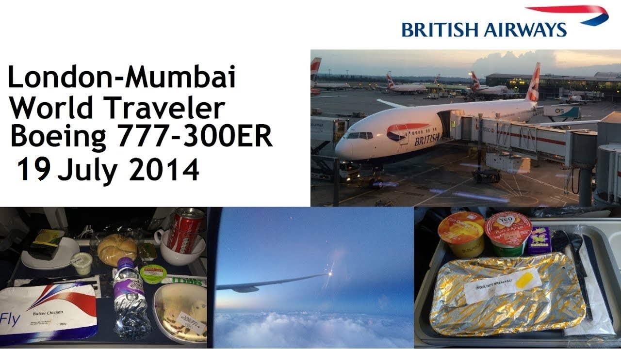British Airways London Heathrow to Mumbai YouTube