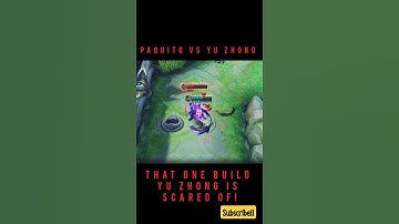 Paquito vs Yu Zhong | Counter build | mobile legends | #mlbb #shortsvideos #1v1