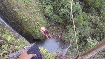 Sketchy Hawaii Cliff Jump