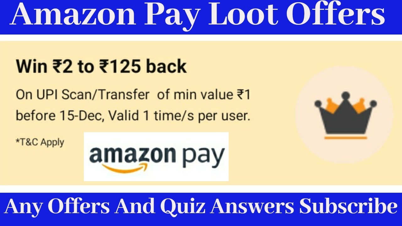 Amazon new offer ₹125 cashback ! Amazon new offer today ! Amazon offer today ! Amazon new offer