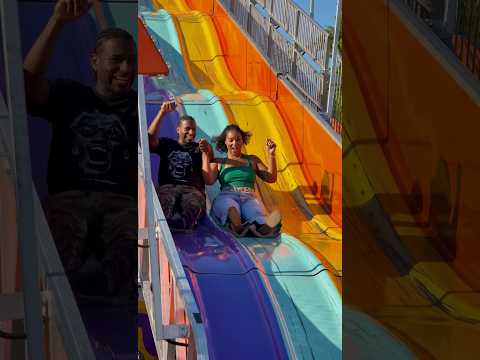 Not out publicly! Tre and Ms. Johnson arrive at the fair!