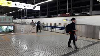 なんとなく電車：JR京都駅新幹線到着発車光景　20240414_193711