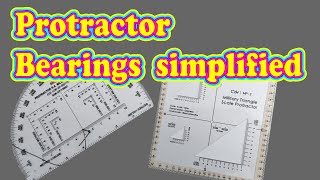 Protractor bearings simplified