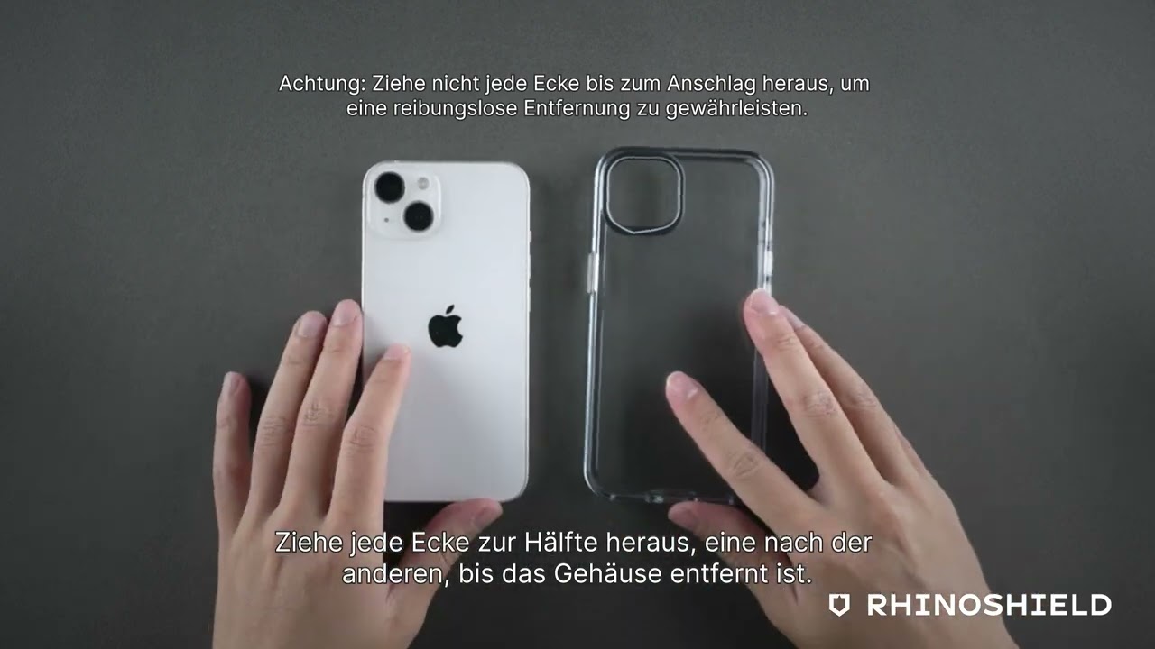 RHINOSHIELD Clear Installationstutorial YouTube