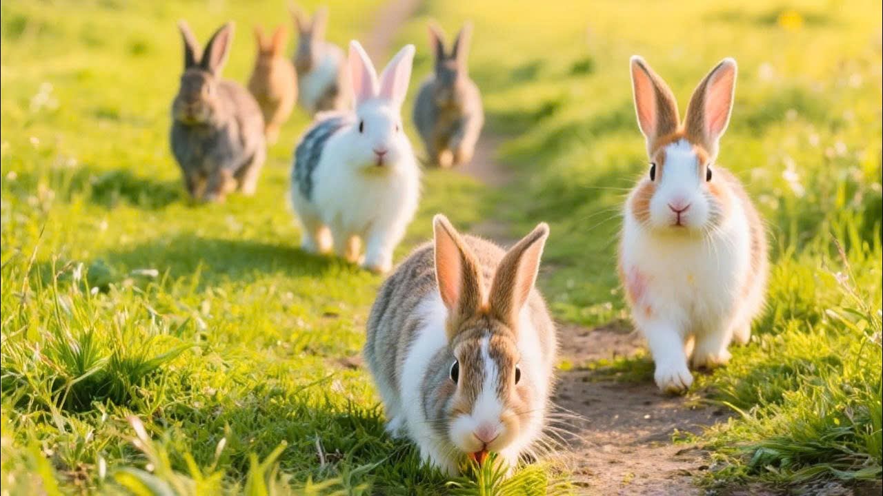 Рай Кроликов – Такие Мягкие, Такие Милые! - Видео о Кроликах - Звуки Кроликов