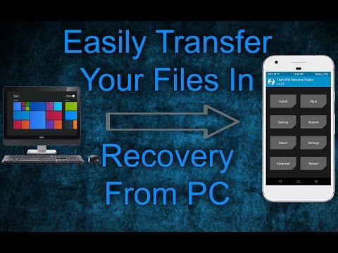 How to Transfer Files to Recovery Using ADB | Move Files In TWRP Recovery Using ADB Command