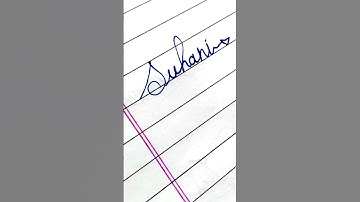 Signature style "Suhani"🖊️ Comment your name!!
