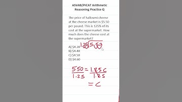 ASVAB/PiCAT Math Knowledge Practice Test Q: Translating Statements into an Equation #acetheasvab