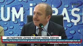 Ak Parti̇ni̇n Li̇stesi̇ Tabani Temsi̇l Edi̇yor